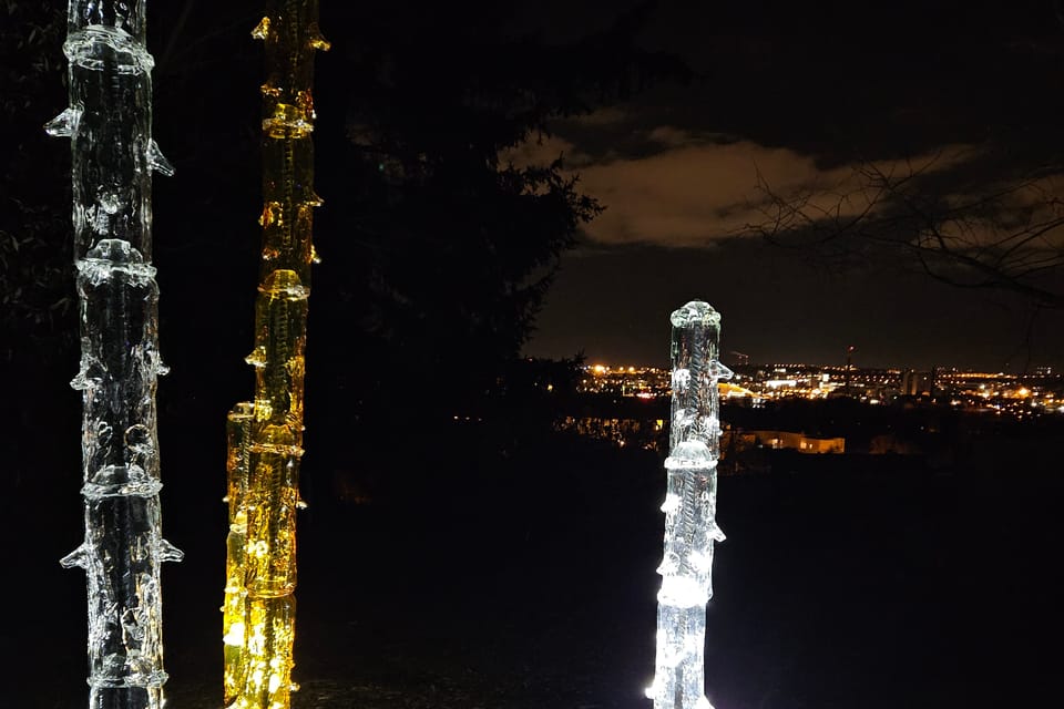 L’exposition 'Le jardin de cristal' de Jiří Pačinek au Jardin botanique de Prague | Photo: Štěpánka Budková,  Radio Prague Int.