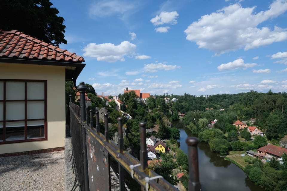 La vue depuis du château sur Bechyně | Photo: Štěpánka Budková,  Radio Prague Int.