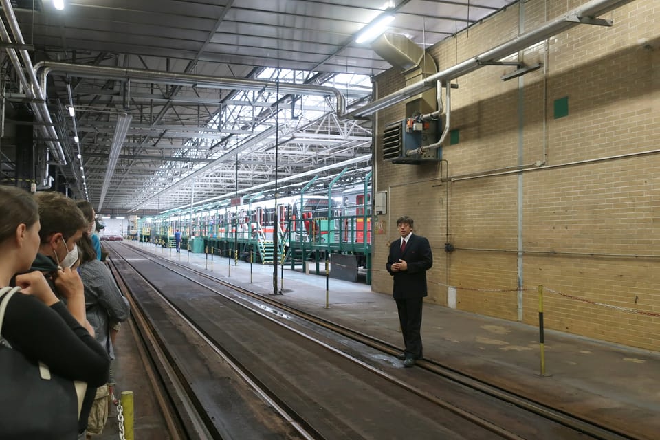 Le dépôt du métro à Kačerov | Photo: Štěpánka Budková, Radio Prague Int. Le dépôt du métro à Kačerov | Photo: Štěpánka Budková, Radio Prague Int.