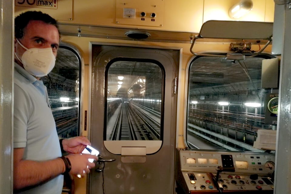 Le voyage par métro historique | Photo: Štěpánka Budková, Radio Prague Int. Le voyage par métro historique | Photo: Štěpánka Budková, Radio Prague Int.