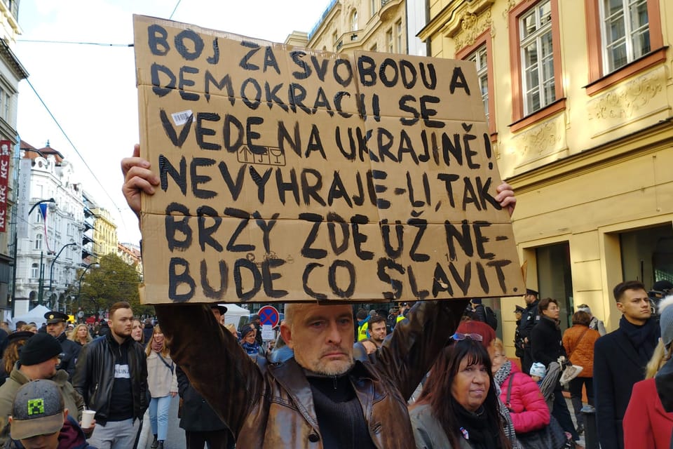 Le 17 novembre 2023 dans les rues de Prague | Photo: Igor Budykin, Radio Prague International Le 17 novembre 2023 dans les rues de Prague | Photo: Igor Budykin, Radio Prague International