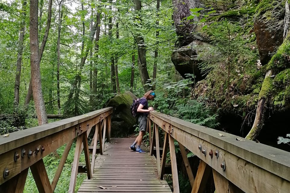 Le sentier de la vallée de Peklo, photo: Štěpánka Budková Le sentier de la vallée de Peklo, photo: Štěpánka Budková