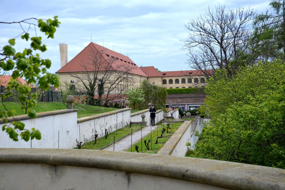 Le chemin de Plečnik mène au belvédère de Masaryk, dans le Fossé aux cerfs. | Photo: Jolana Nováková, ČRo Le chemin de Plečnik mène au belvédère de Masaryk, dans le Fossé aux cerfs. | Photo: Jolana Nováková, ČRo