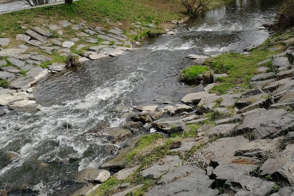 Le ruisseau Rokytka au parc naturel à Prague - Hrdlořezy | Photo: Štěpánka Budková, Radio Prague Int. Le ruisseau Rokytka au parc naturel à Prague - Hrdlořezy | Photo: Štěpánka Budková, Radio Prague Int.