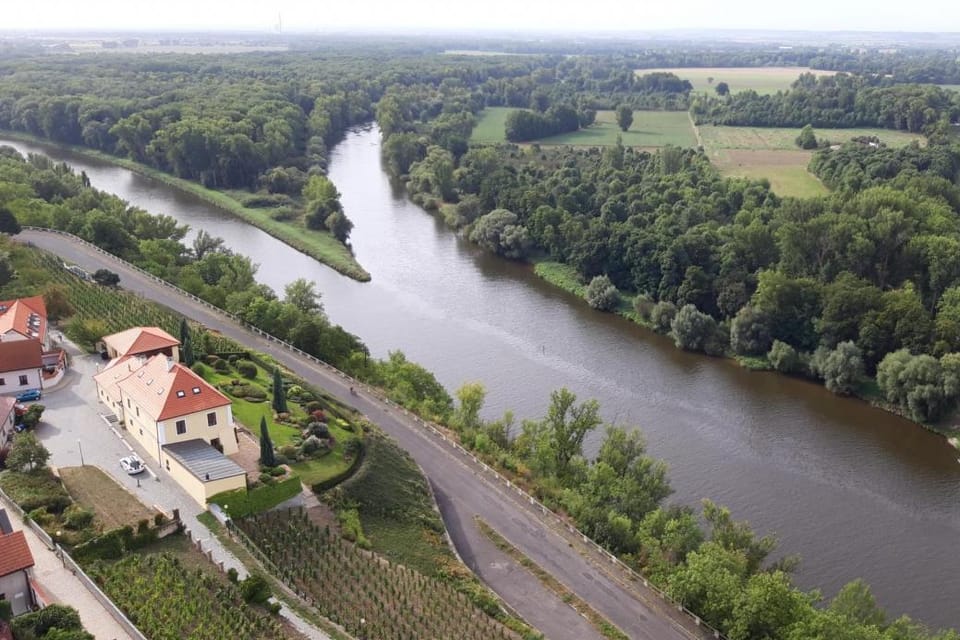 La confluence de l’Elbe et de la Vltava | Photo: Blanka Kvapilová, ČRo La confluence de l’Elbe et de la Vltava | Photo: Blanka Kvapilová, ČRo
