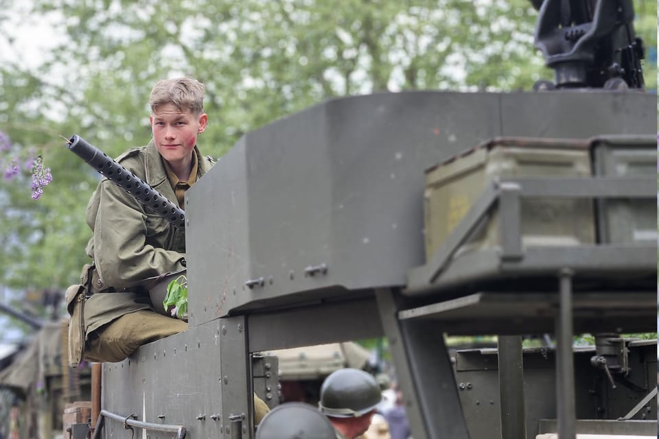 Véhicule militaires de l'armée américaine | Photo: Štěpánka Budková,  Radio Prague Int.