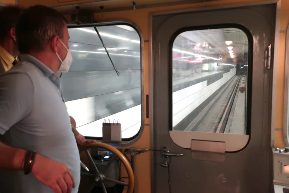 Le voyage par métro historique | Photo: Štěpánka Budková, Radio Prague Int. Le voyage par métro historique | Photo: Štěpánka Budková, Radio Prague Int.