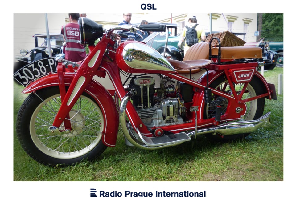 La moto Jawa 350 SV – Modèle d’avant-guerre de la célèbre marque, construit à partir de 1934, photo: Radio Prague International La moto Jawa 350 SV – Modèle d’avant-guerre de la célèbre marque, construit à partir de 1934, photo: Radio Prague International
