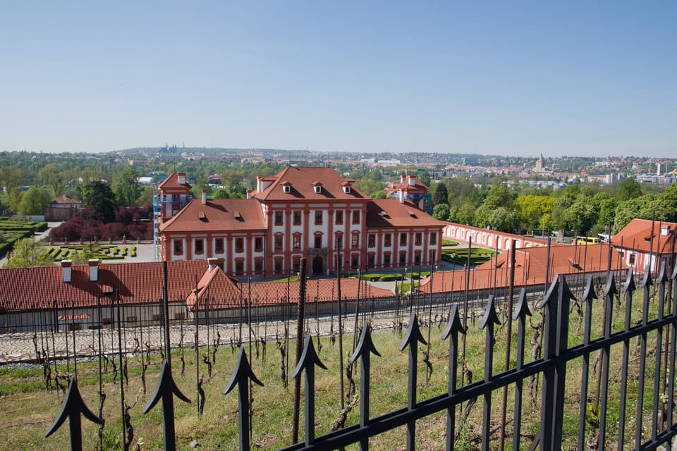 Le jardin botanique de Prague avec la château de Trója | Photo: Barbora Navrátilová,  Radio Prague Int.