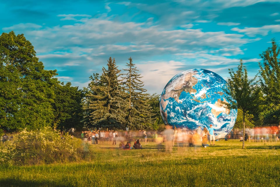 Le modèle de la Terre appelé la Terralóna | Photo: Michal Bernátek, L’observatoire et le planétarium de Brno Le modèle de la Terre appelé la Terralóna | Photo: Michal Bernátek, L’observatoire et le planétarium de Brno