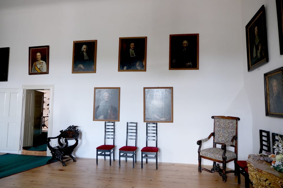 La salle avec de portraits de la famille Parr | Photo: Štěpánka Budková,  Radio Prague Int.