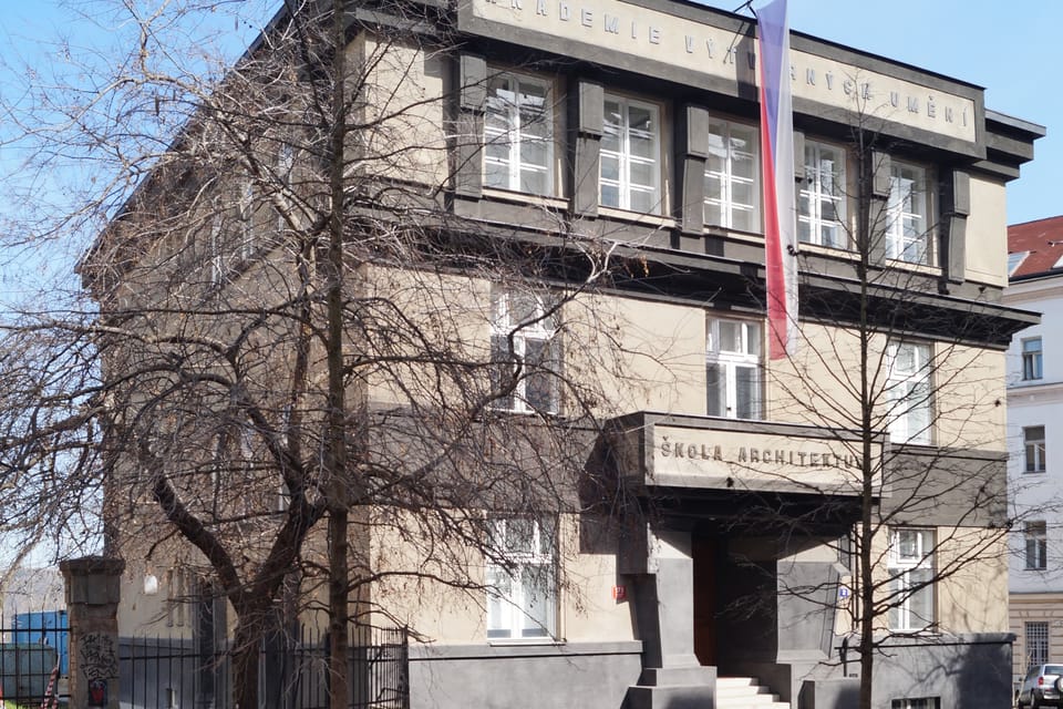Bâtiment de l’école d’architecture de l’Académie des beaux-arts de Prague | Photo: Radio Prague Int. Bâtiment de l’école d’architecture de l’Académie des beaux-arts de Prague | Photo: Radio Prague Int.