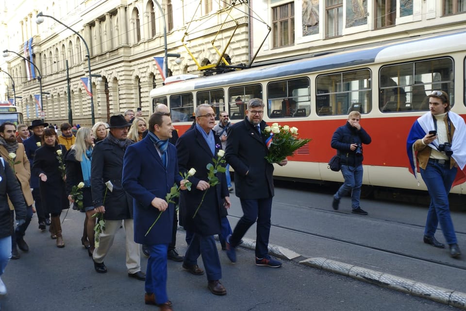 Le 17 novembre 2023 dans les rues de Prague | Photo: Igor Budykin, Radio Prague International Le 17 novembre 2023 dans les rues de Prague | Photo: Igor Budykin, Radio Prague International