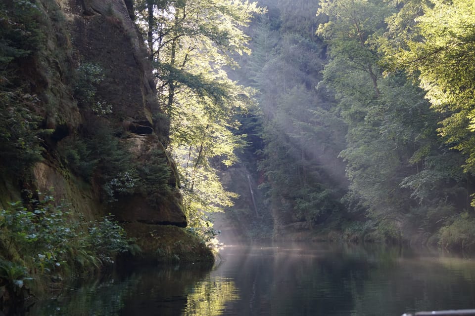 La gorge d’Edmond (Edmundova soutěska) à la rivière Kamenice à Hřensko | Photo: Miloš Turek, Radio Prague Int. La gorge d’Edmond (Edmundova soutěska) à la rivière Kamenice à Hřensko | Photo: Miloš Turek, Radio Prague Int.