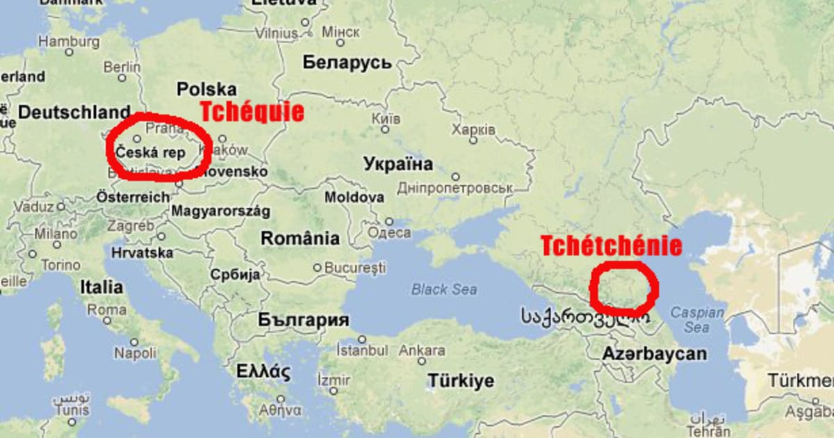Les Américains et la géographie : la Tchétchénie n'est pas la ...