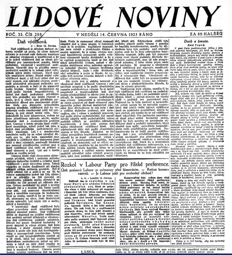 Il Y A 130 Ans Paraissait Le Premier Num ro Du Journal Lidov Noviny il-y-a-130-ans-paraissait-le-premier-num-ro-du-journal-lidov-noviny